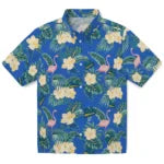 UCLA Bruins Hawaiian Shirt - Flamingo and Hibiscus | Hula Hawaiian Shirts