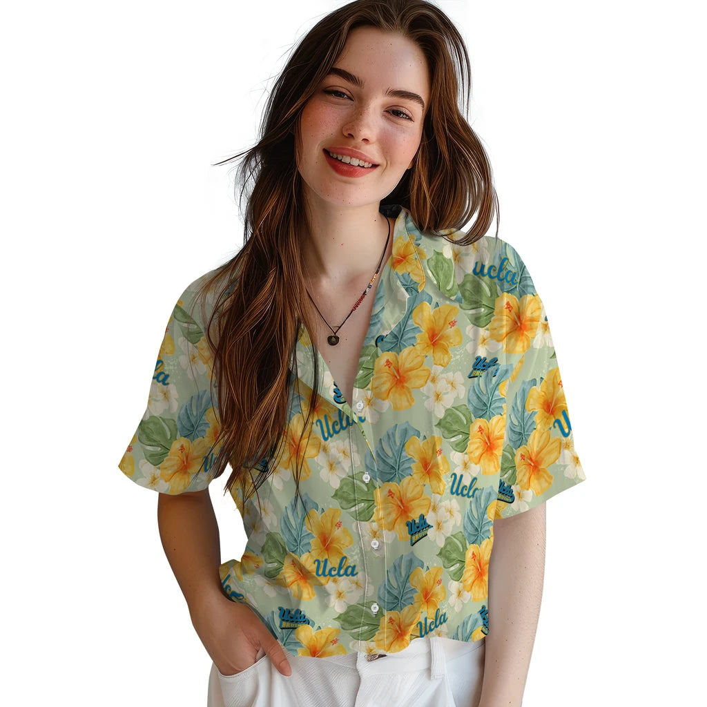 UCLA Bruins Hawaiian Shirt - Hibiscus Mood | Hula Hawaiian Shirts