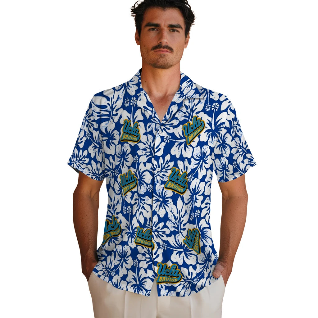 UCLA Bruins Hawaiian Shirt - Hibiscus Motif | Hula Hawaiian Shirts