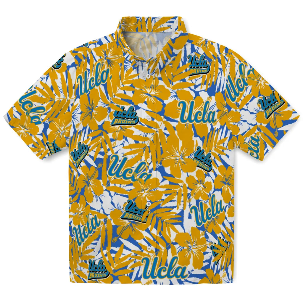 UCLA Bruins Hawaiian Shirt - Hibiscus Overlay | Hula Hawaiian Shirts