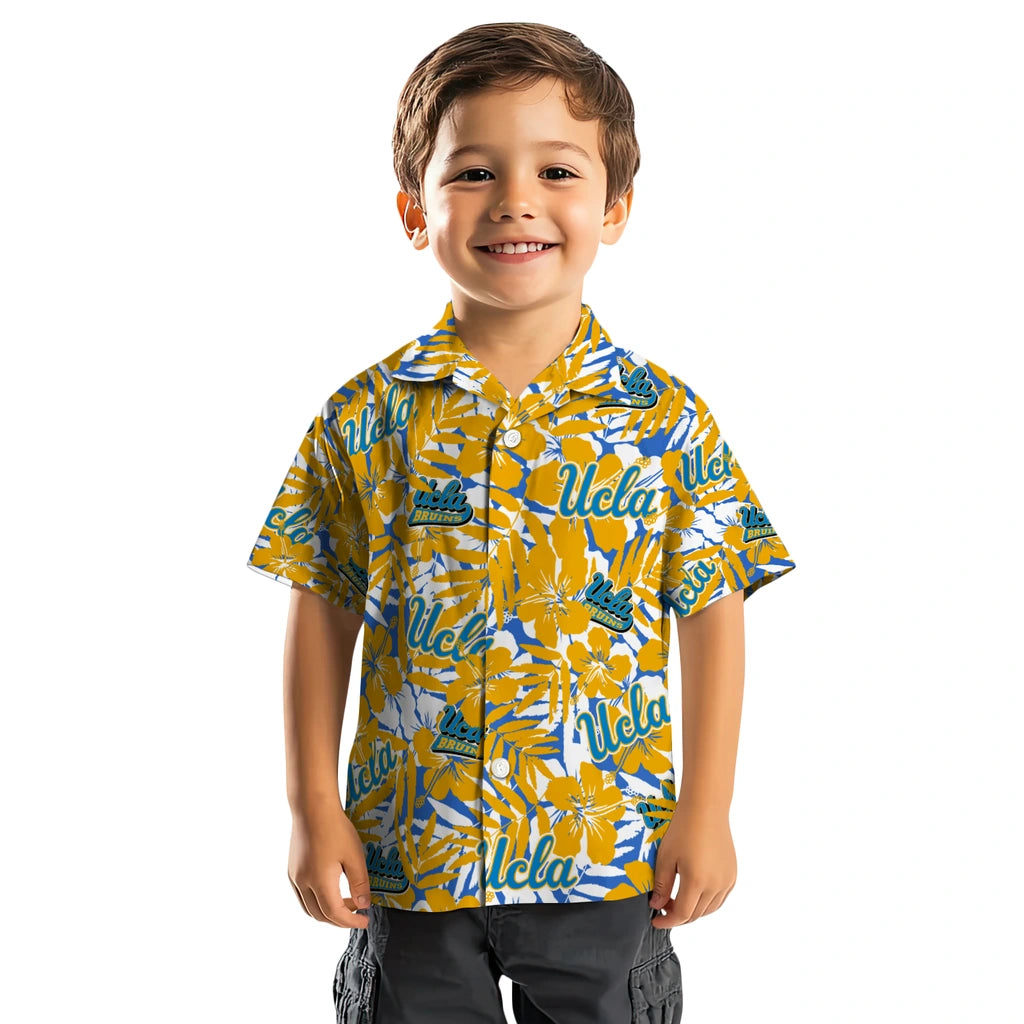 UCLA Bruins Hawaiian Shirt - Hibiscus Overlay | Hula Hawaiian Shirts