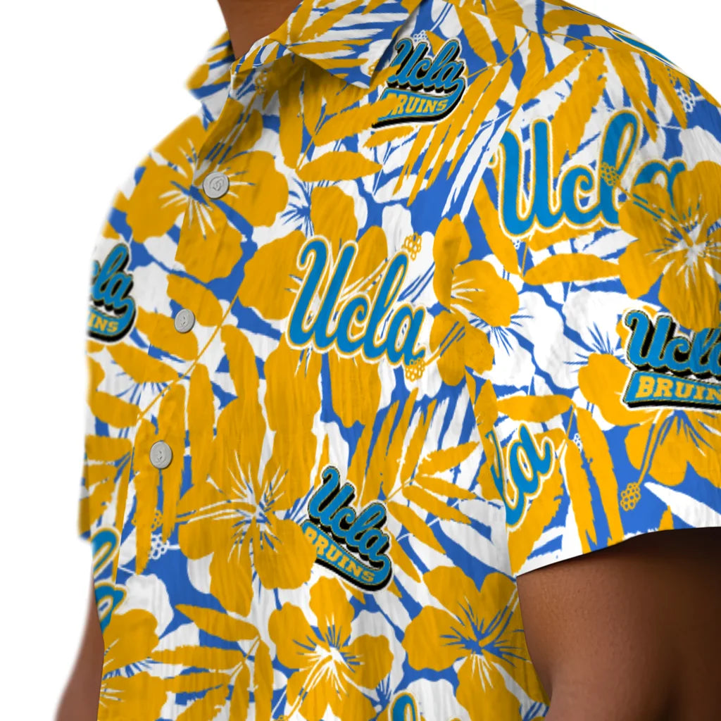 UCLA Bruins Hawaiian Shirt - Hibiscus Overlay | Hula Hawaiian Shirts