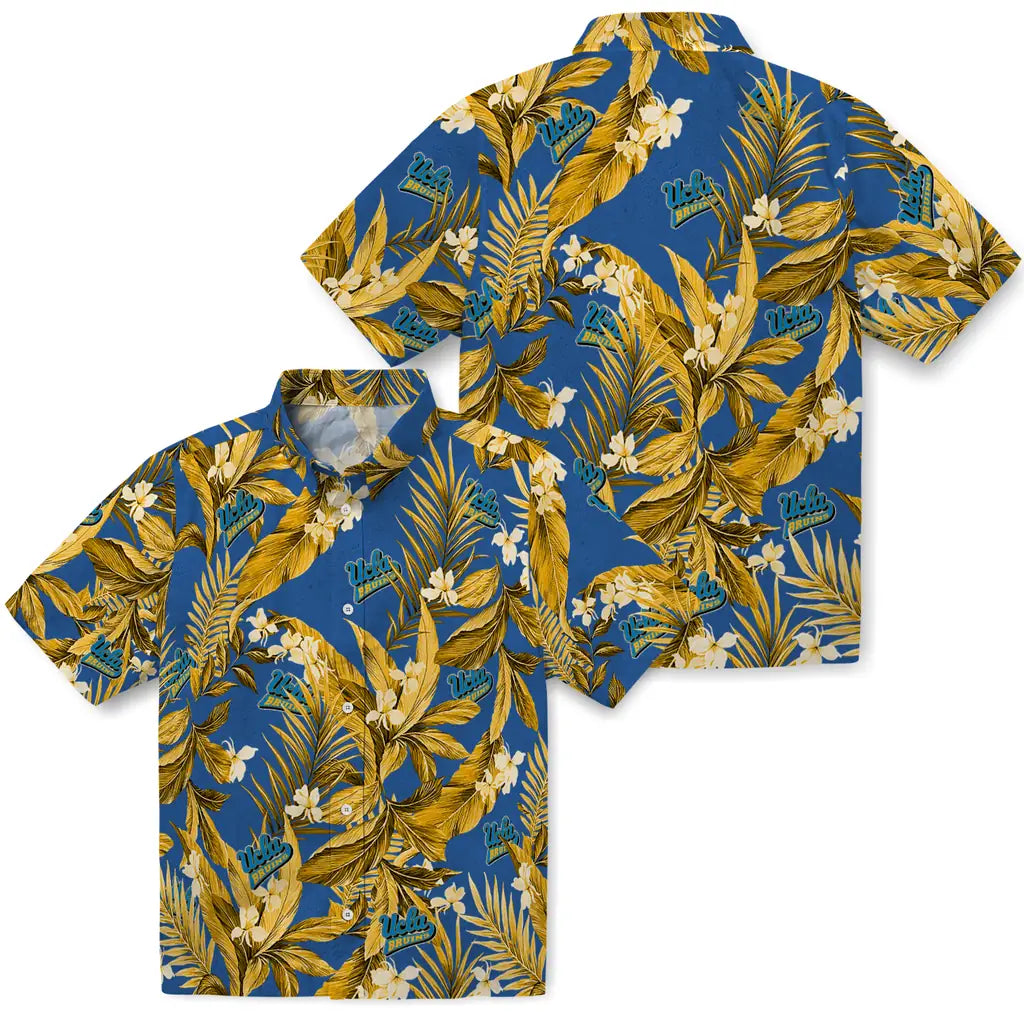 UCLA Bruins Hawaiian Shirt - Palm Leaves | Hula Hawaiian Shirts