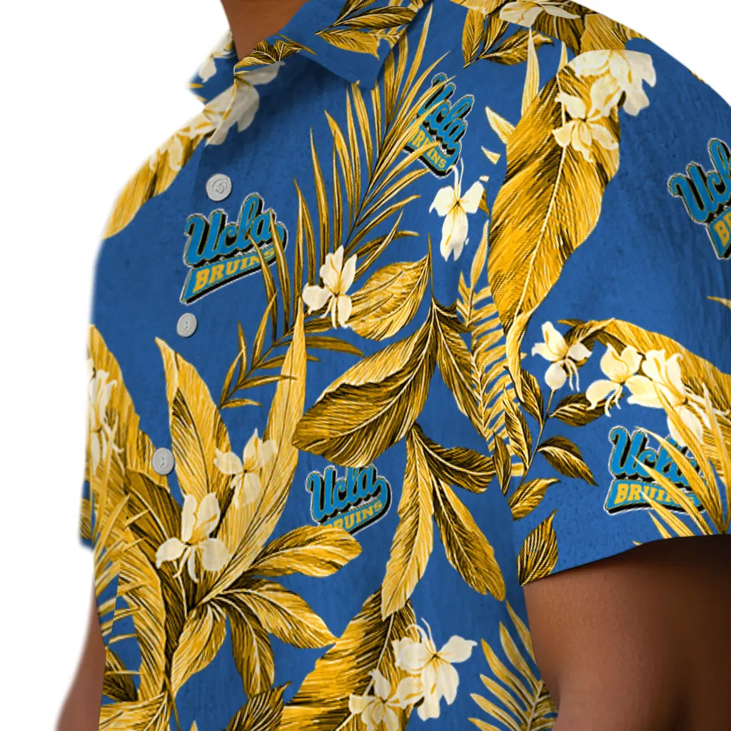 UCLA Bruins Hawaiian Shirt - Palm Leaves | Hula Hawaiian Shirts
