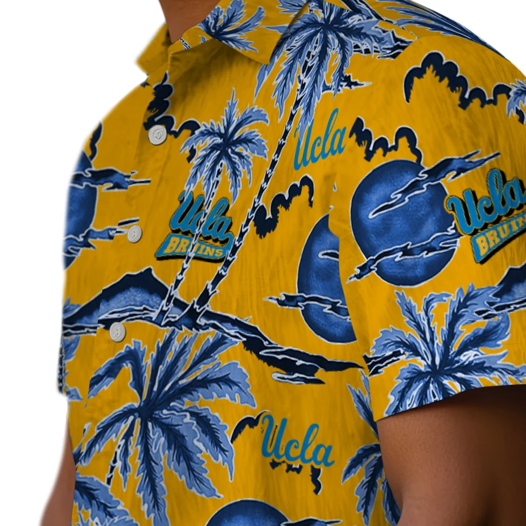 UCLA Bruins Hawaiian Shirt - Palm Sunset | Hula Hawaiian Shirts