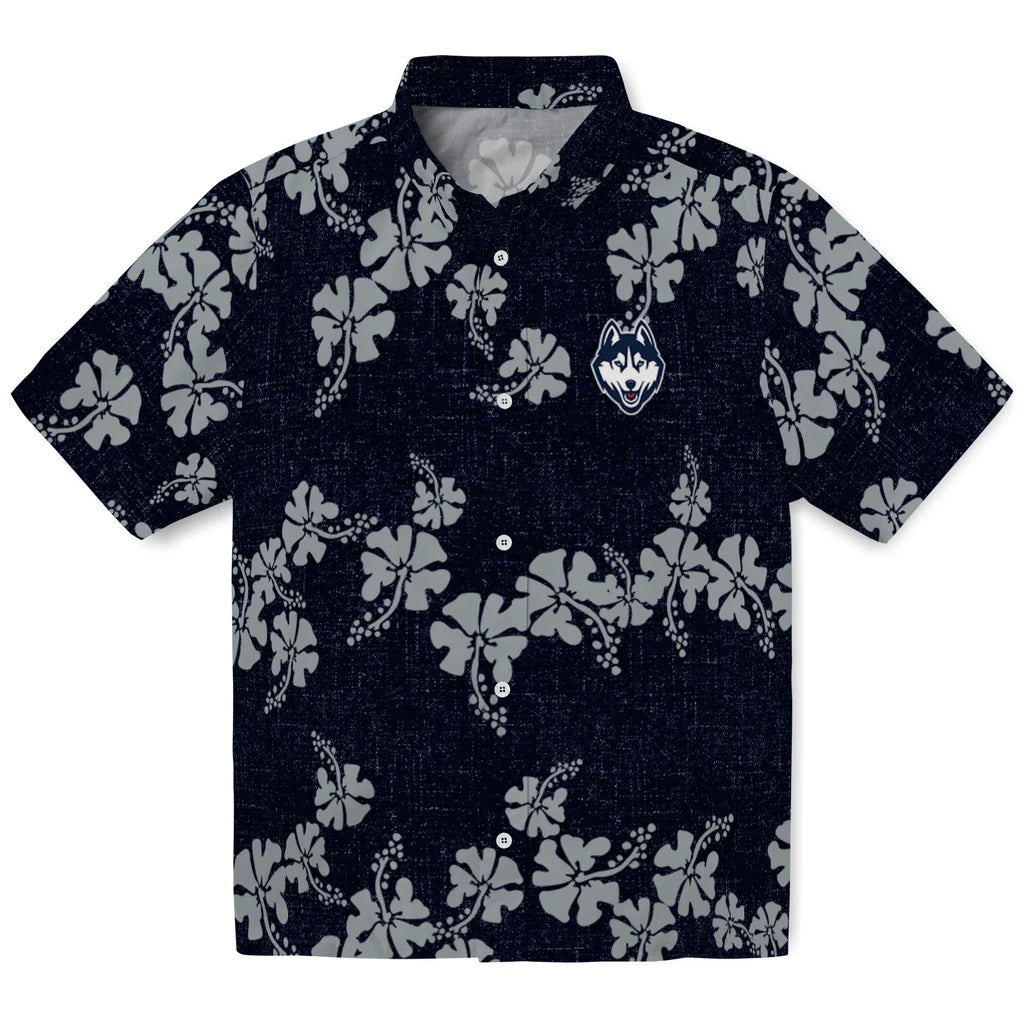 UConn Huskies Hawaiian Shirt - 50th State Flower | Hula Hawaiian Shirts