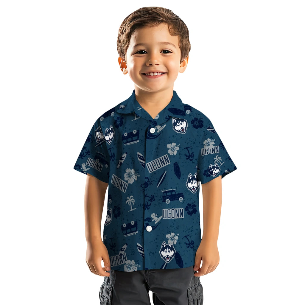 UConn Huskies Hawaiian Shirt - Beach Vibe | Hula Hawaiian Shirts
