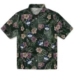 UConn Huskies Hawaiian Shirt - Hibiscus Leaves Pattern | Hula Hawaiian Shirts