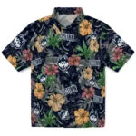 UConn Huskies Hawaiian Shirt - Hibiscus Tiki Jungle | Hula Hawaiian Shirts