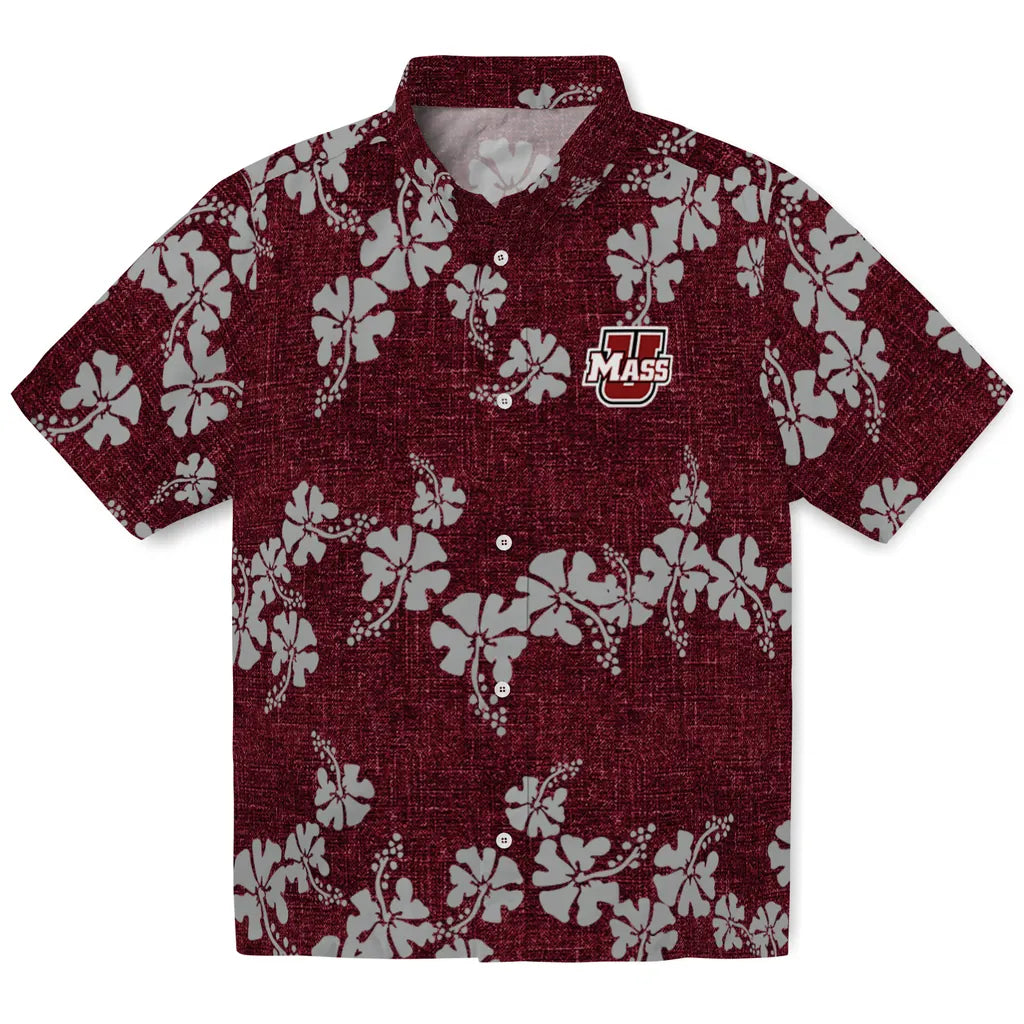 UMass Minutemen Hawaiian Shirt - 50th State Flower | Hula Hawaiian Shirts