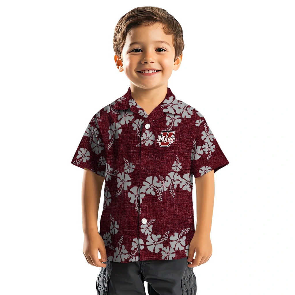 UMass Minutemen Hawaiian Shirt - 50th State Flower | Hula Hawaiian Shirts