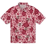UMass Minutemen Hawaiian Shirt - Hibiscus Blooms | Hula Hawaiian Shirts