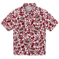 UMass Minutemen Hawaiian Shirt - Hibiscus Motif | Hula Hawaiian Shirts