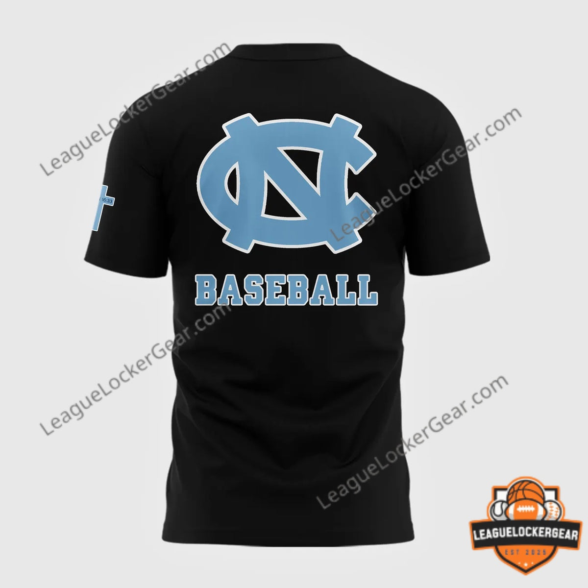 University of North Carolina Tar Heels Jesus Won Baseball T-Shirt - LeagueLockerGear