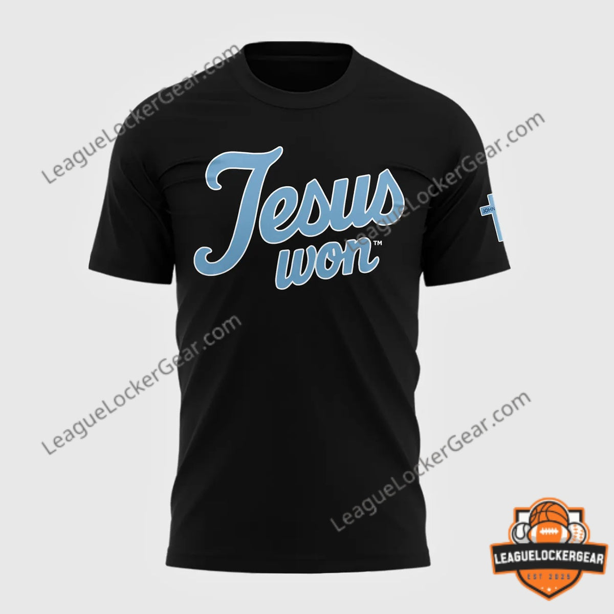 University of North Carolina Tar Heels Jesus Won Baseball T-Shirt - LeagueLockerGear