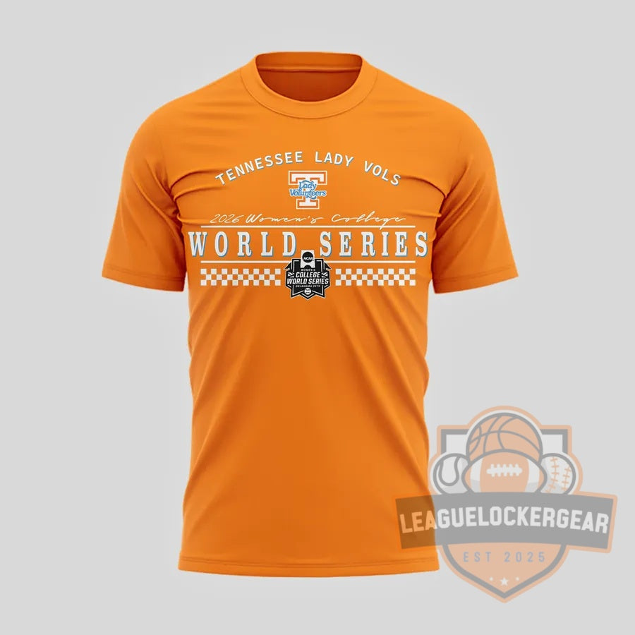 University of Tennessee Lady Vols 2026 Women's College World Series T-Shirt - LeagueLockerGear