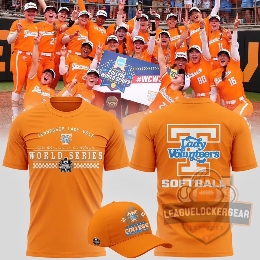 University of Tennessee Lady Vols 2026 Women's College World Series T-Shirt - LeagueLockerGear