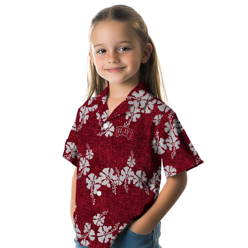 UNLV Rebels Hawaiian Shirt - 50th State Flower | Hula Hawaiian Shirts