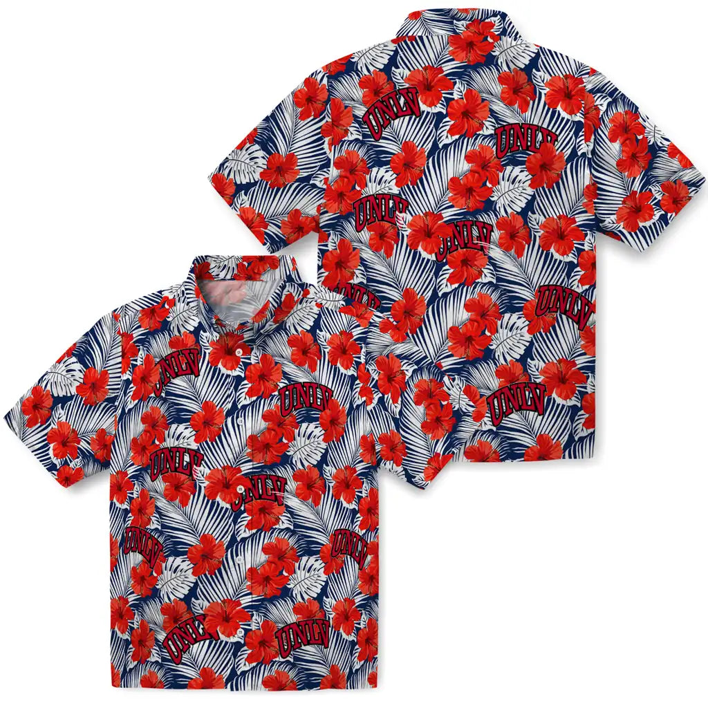 UNLV Rebels Hawaiian Shirt - Hibiscus Fiesta | Hula Hawaiian Shirts
