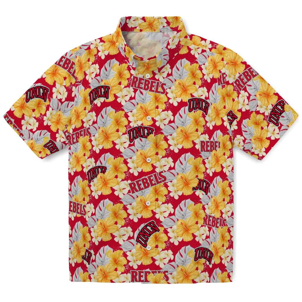 UNLV Rebels Hawaiian Shirt - Hibiscus Tropics | Hula Hawaiian Shirts