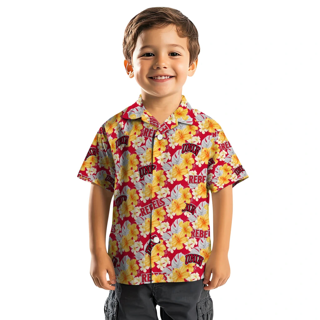 UNLV Rebels Hawaiian Shirt - Hibiscus Tropics | Hula Hawaiian Shirts
