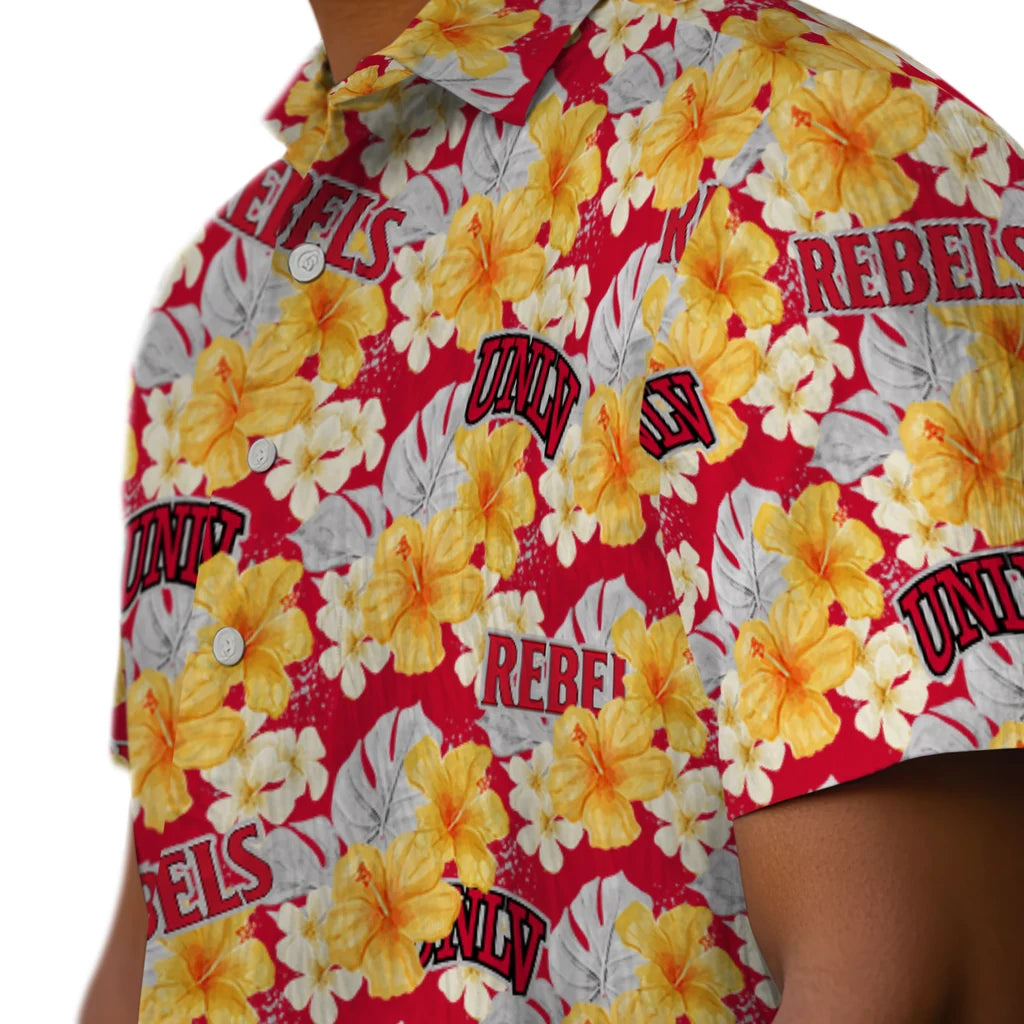 UNLV Rebels Hawaiian Shirt - Hibiscus Tropics | Hula Hawaiian Shirts