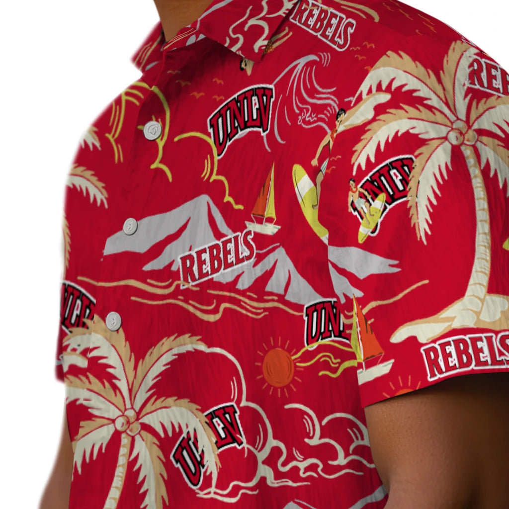 UNLV Rebels Hawaiian Shirt - Palm Tree Island | Hula Hawaiian Shirts
