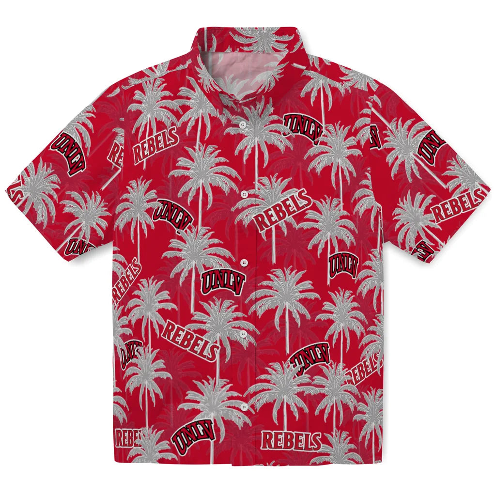 UNLV Rebels Hawaiian Shirt - Palm Tree Motif | Hula Hawaiian Shirts