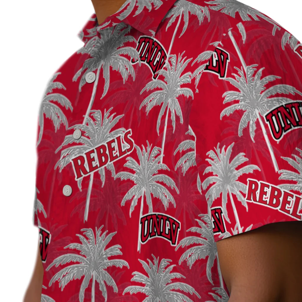 UNLV Rebels Hawaiian Shirt - Palm Tree Motif | Hula Hawaiian Shirts