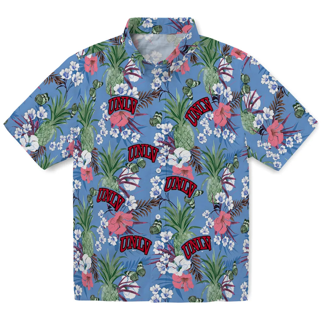 UNLV Rebels Hawaiian Shirt - Pineapple Bouquet | Hula Hawaiian Shirts
