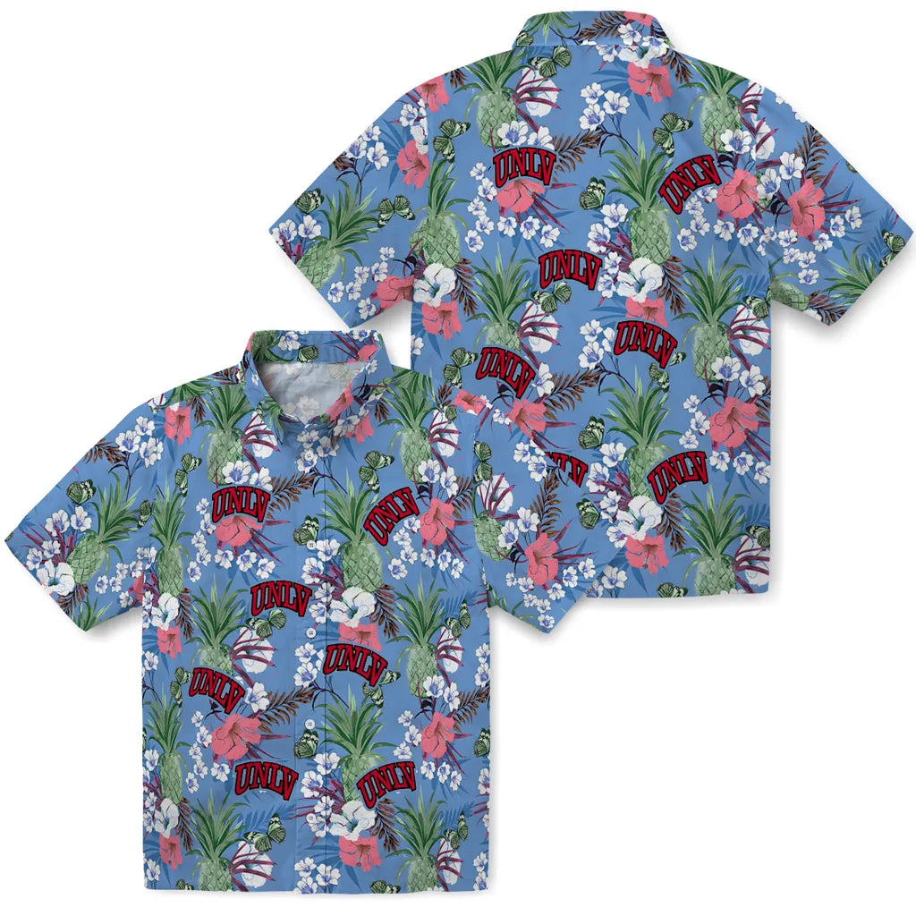 UNLV Rebels Hawaiian Shirt - Pineapple Bouquet | Hula Hawaiian Shirts