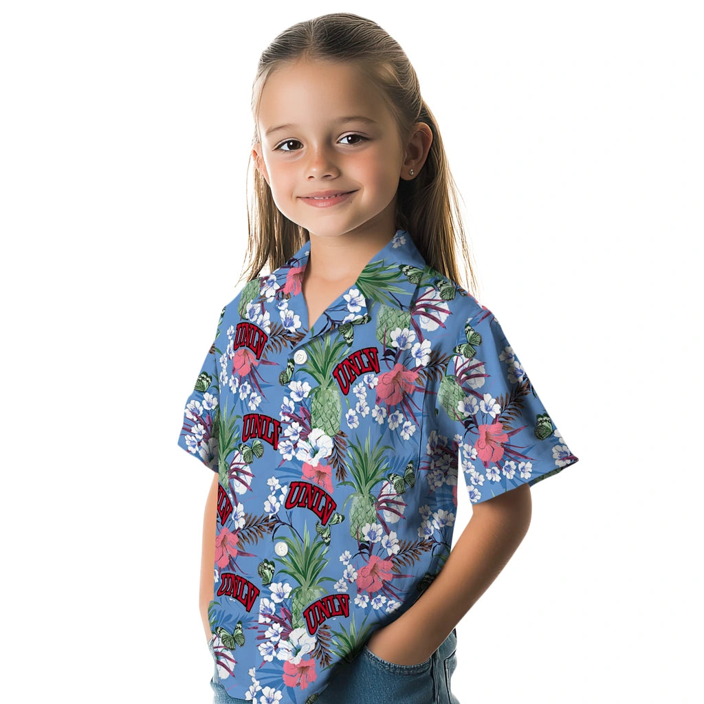 UNLV Rebels Hawaiian Shirt - Pineapple Bouquet | Hula Hawaiian Shirts