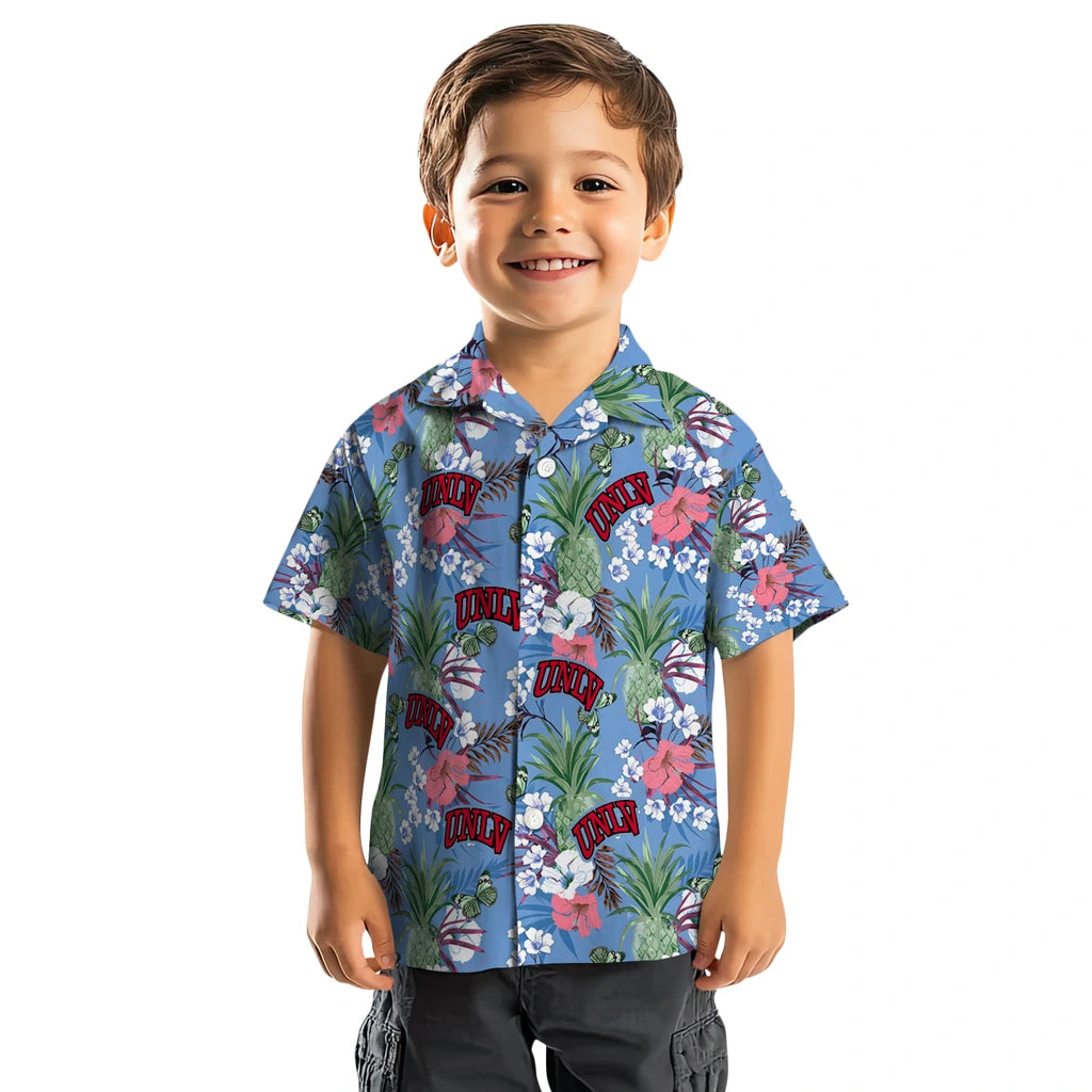 UNLV Rebels Hawaiian Shirt - Pineapple Bouquet | Hula Hawaiian Shirts