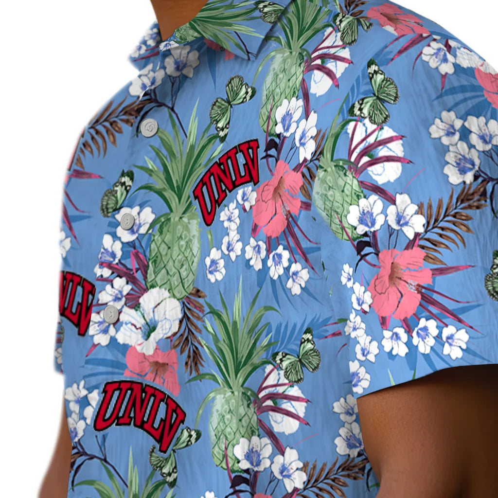 UNLV Rebels Hawaiian Shirt - Pineapple Bouquet | Hula Hawaiian Shirts