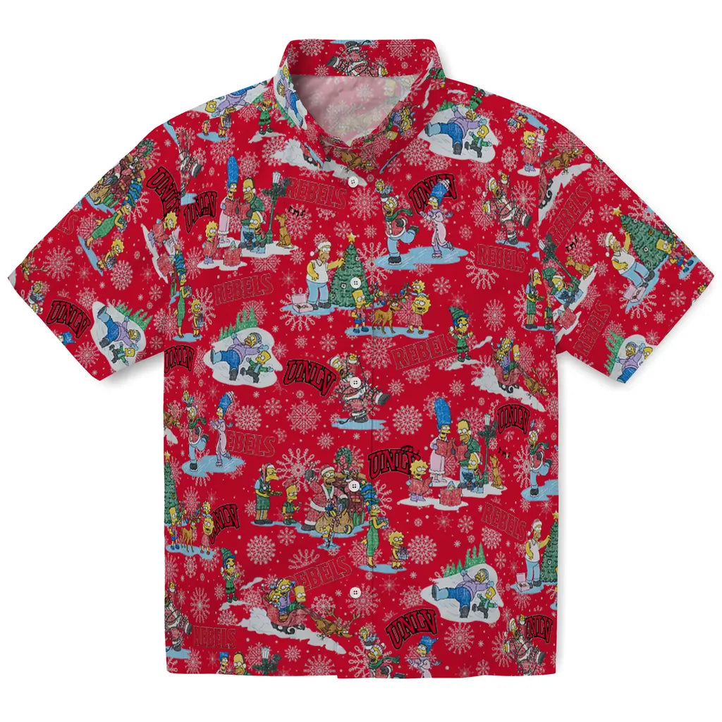 UNLV Rebels Hawaiian Shirt - Simpsons Christmas | Hula Hawaiian Shirts