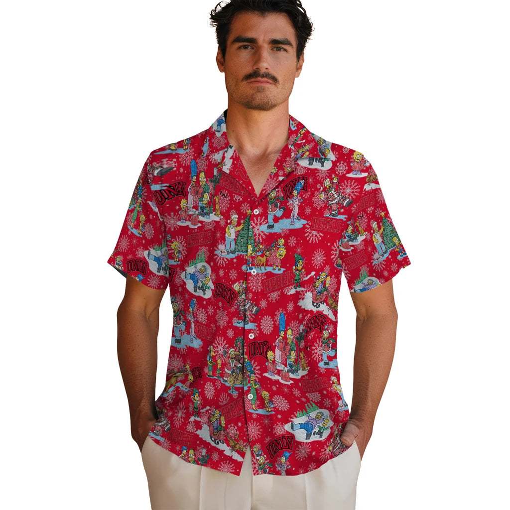 UNLV Rebels Hawaiian Shirt - Simpsons Christmas | Hula Hawaiian Shirts