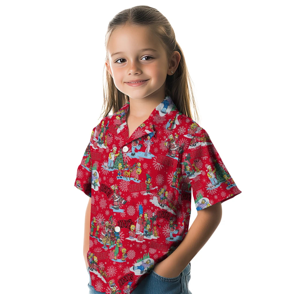 UNLV Rebels Hawaiian Shirt - Simpsons Christmas | Hula Hawaiian Shirts