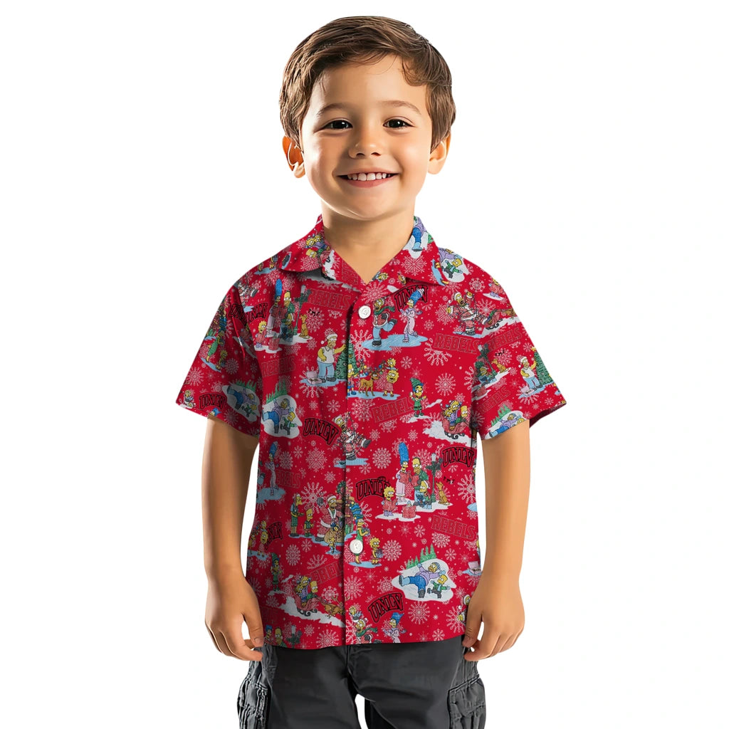 UNLV Rebels Hawaiian Shirt - Simpsons Christmas | Hula Hawaiian Shirts