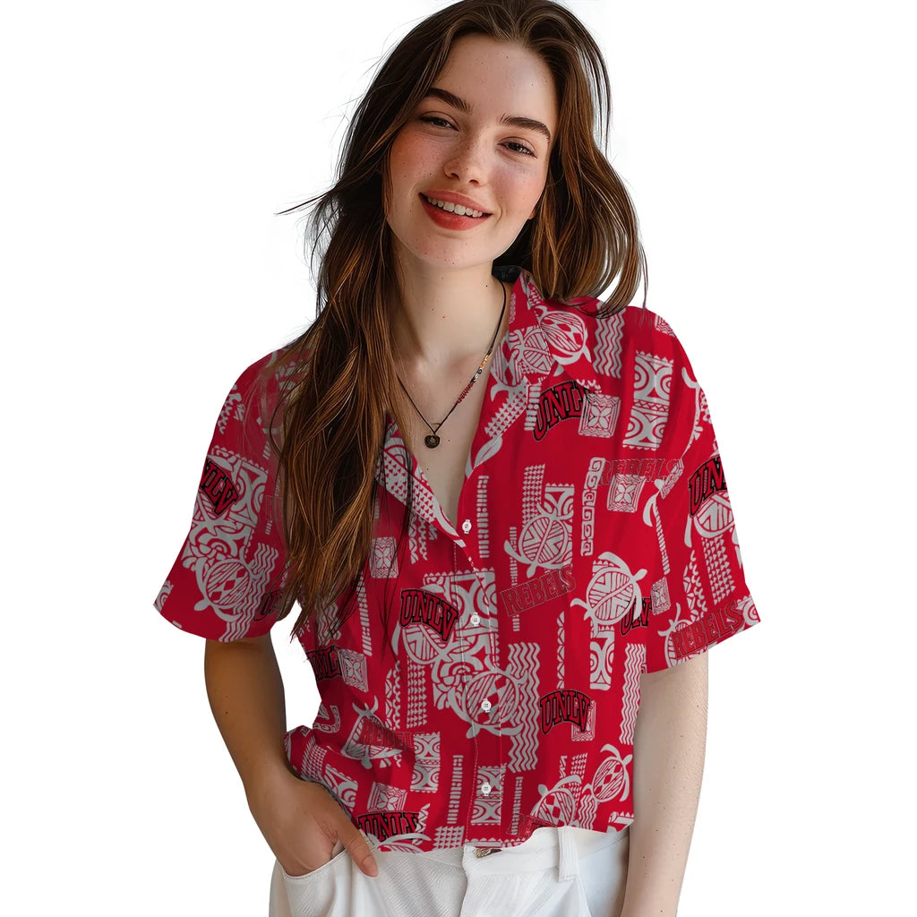 UNLV Rebels Hawaiian Shirt - Turtle Lines | Hula Hawaiian Shirts