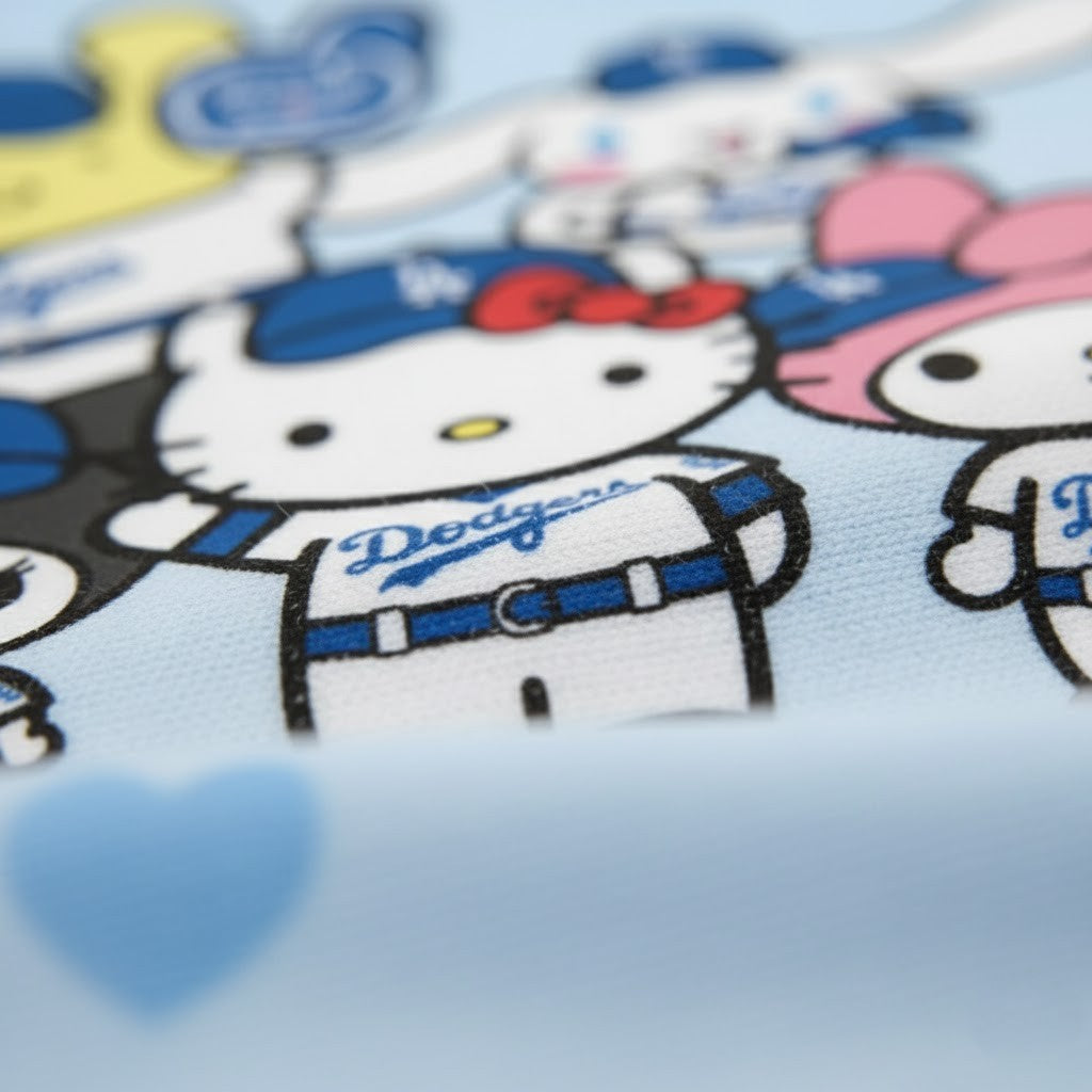 Hello Kitty x Los Angeles Dodgers 2025 World Series Champions Hoodie and Cap Set – Limited Edition MLB Collaboration - LeagueLockerGear
