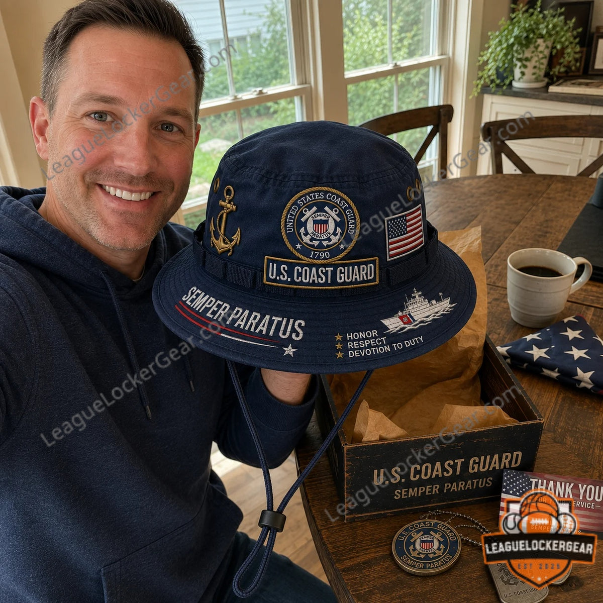 U.S. Coast Guard Semper Paratus 1790 Bucket Hat - LeagueLockerGear