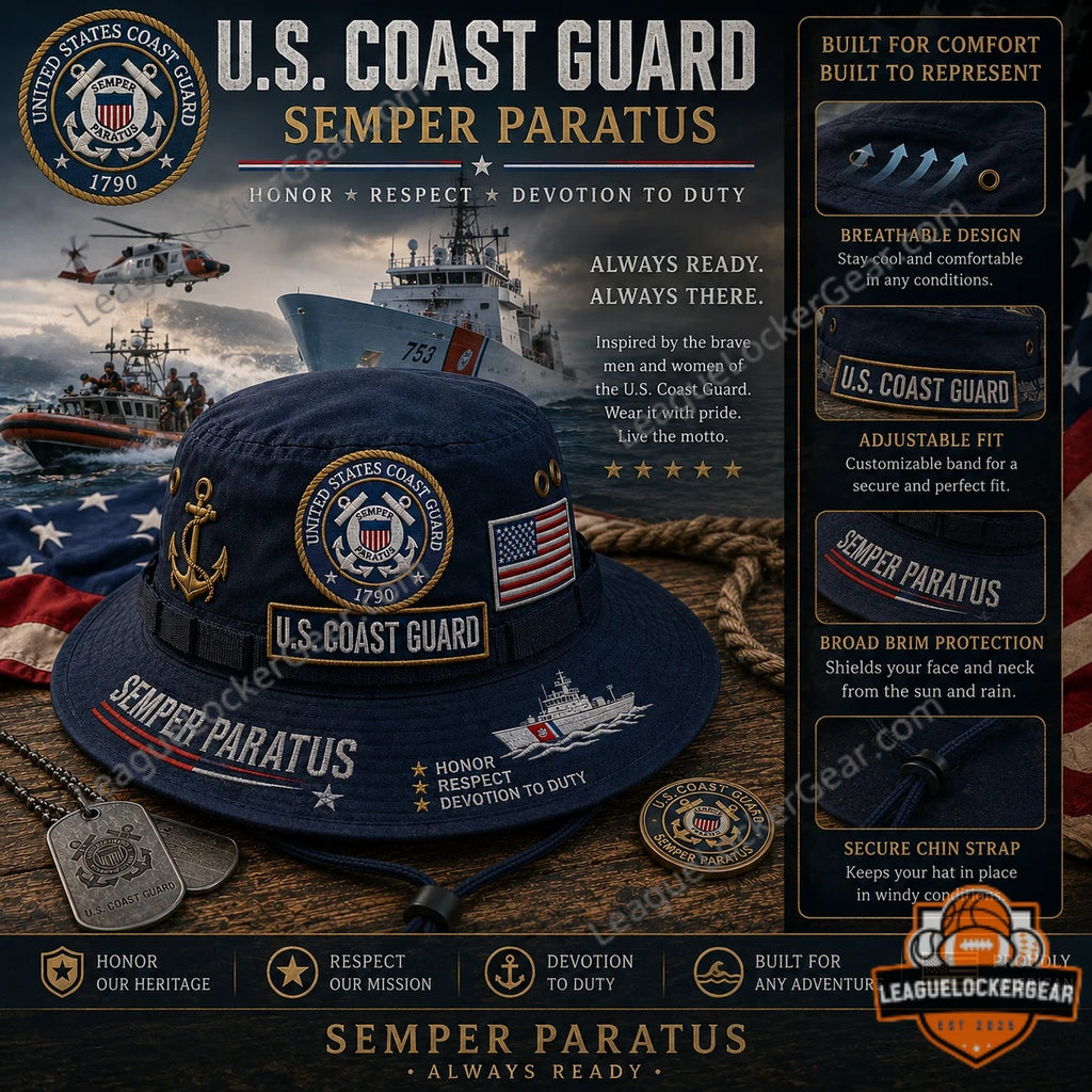 U.S. Coast Guard Semper Paratus 1790 Bucket Hat - LeagueLockerGear