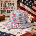 HUF USA "Fuck It" American Flag Print Bucket Hat - LeagueLockerGear
