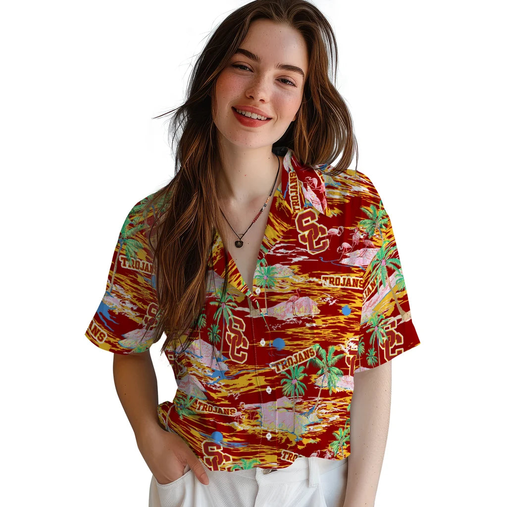 USC Trojans Hawaiian Shirt - Hawaii Island | Hula Hawaiian Shirts