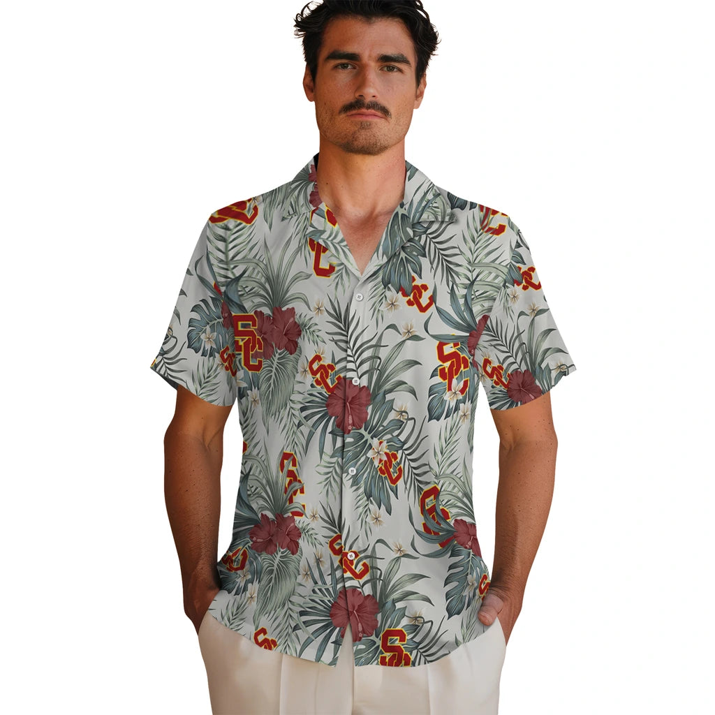 USC Trojans Hawaiian Shirt - Hibiscus Designs | Hula Hawaiian Shirts