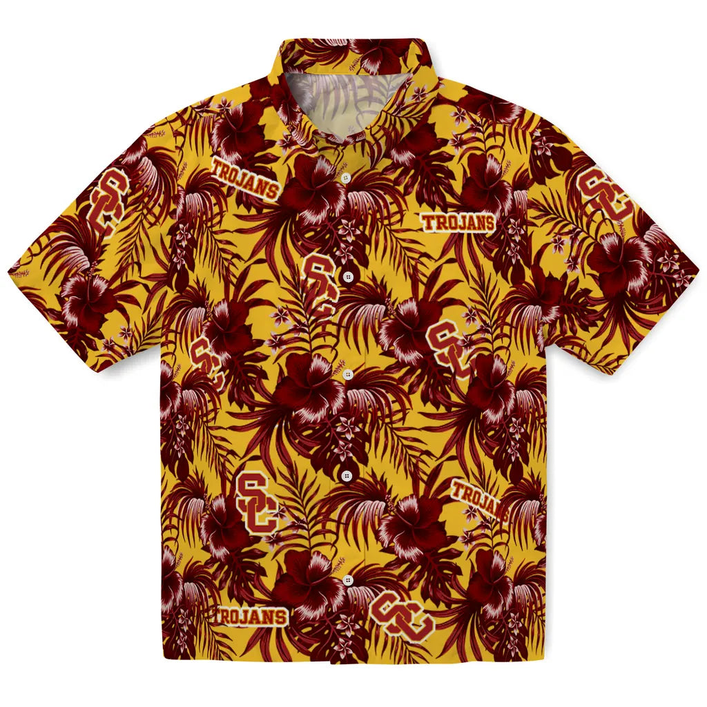 USC Trojans Hawaiian Shirt - Hibiscus Exotic | Hula Hawaiian Shirts