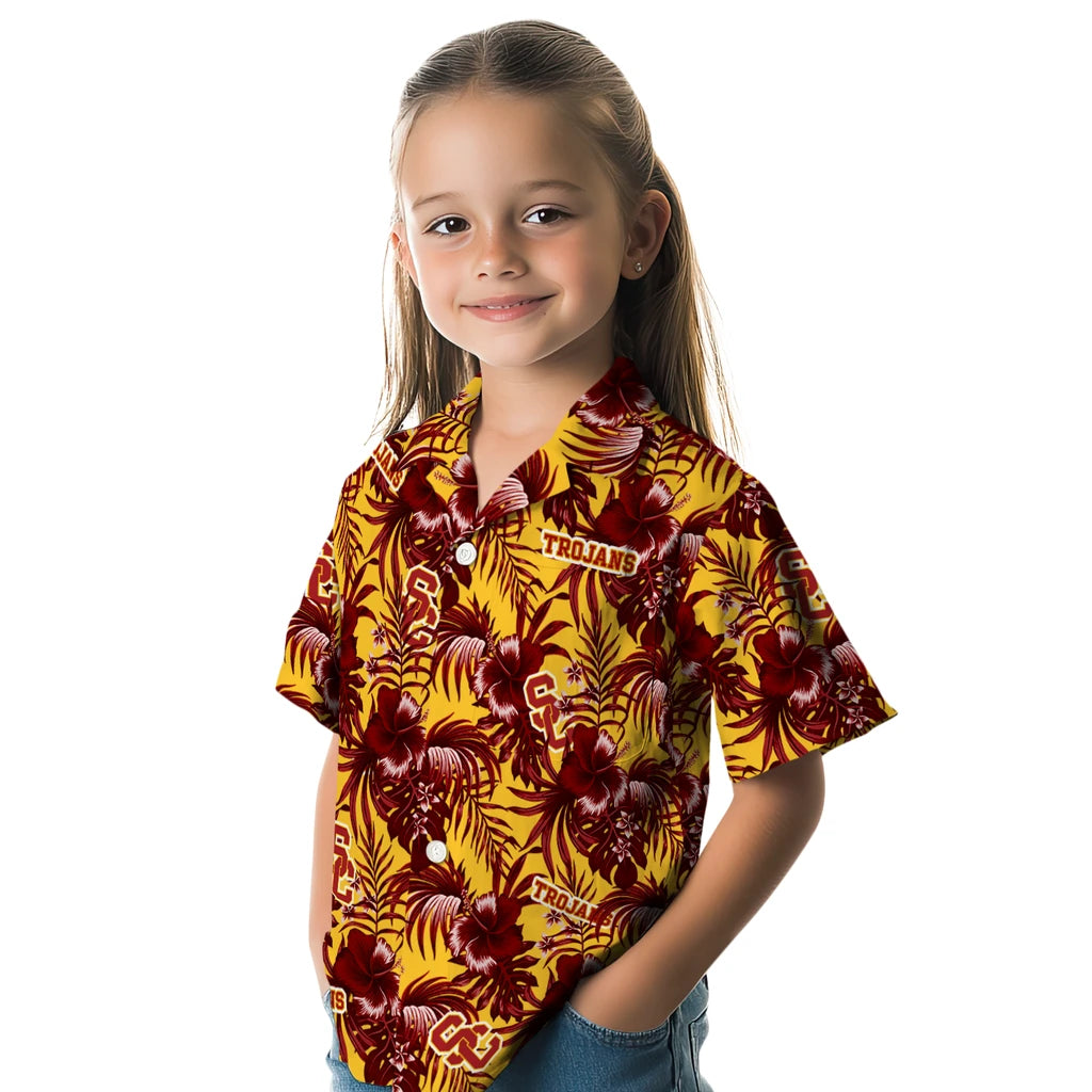 USC Trojans Hawaiian Shirt - Hibiscus Exotic | Hula Hawaiian Shirts