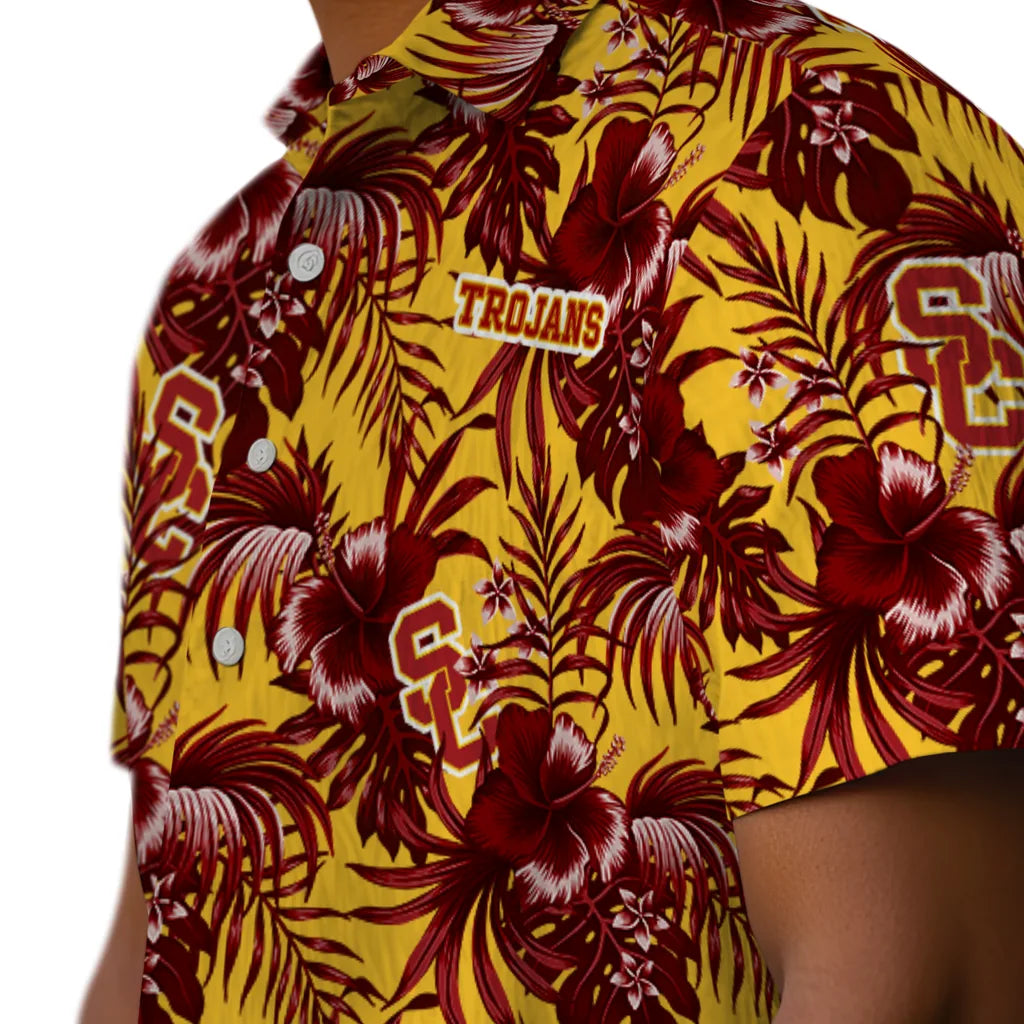 USC Trojans Hawaiian Shirt - Hibiscus Exotic | Hula Hawaiian Shirts