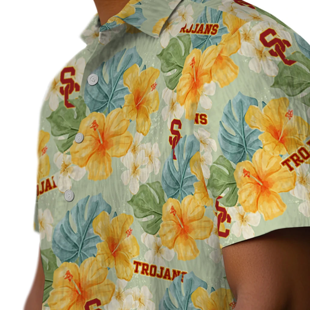 USC Trojans Hawaiian Shirt - Hibiscus Mood | Hula Hawaiian Shirts