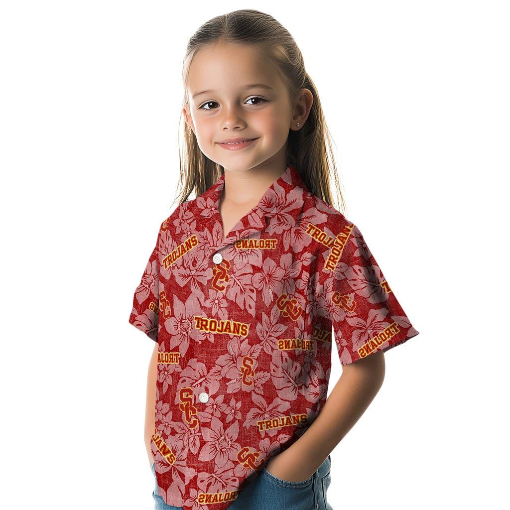 USC Trojans Hawaiian Shirt - Hibiscus Oasis | Hula Hawaiian Shirts